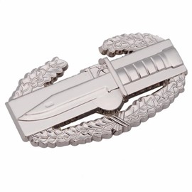 Reproduction U.S. ARMY COMBAT ACTION METAL BADGE GIFT PIN SILVER