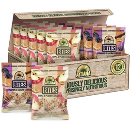 Aycana Snack & Go Selection Box – Granola Bites – Apple & Peanuts, Cinnamon & Raisins – Gluten-Free, Vegan, Plant-Based, High Fiber – Variety Pack (12 Count)