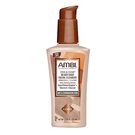 Ambi Even & Clear Limpiador facial de jabón negro carbón purificante con complejo de batata rico en nutrientes | Ayuda a un tono de piel uniforme | 3.