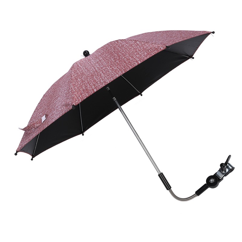 Baby Stroller Umbrella with 360 Degree Adjustable Clamp UV Protection