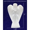 Nelson Creations, LLC 2 Inch Selenite Guardian Angel Figurine Hand-Carved