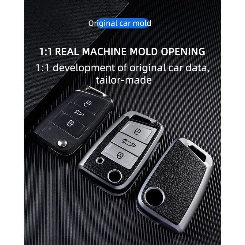 KUNIO Key Cover Fits VW Golf 7 MK7 Tiguan Polo