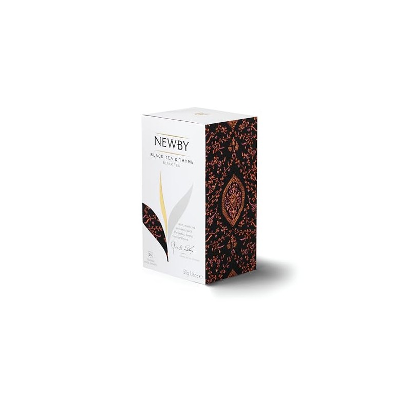 Black Tea with Thyme – 25 Individually Wrapped Tea Bags