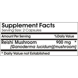 Naturetition Supplements Reishi Mushroom 900mg ~ 100 Capsules - No Additives