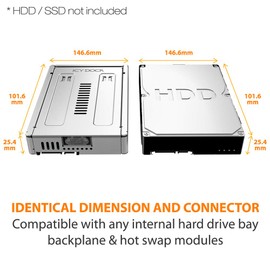 ICY DOCK 2.5 inch SAS SSD to 3.5" SAS (SFF-8482) 3.0 12Gbps Dual Channel HDD Metal Converter / Mounting Adapter for 3.5" Drive Bay | EZConvert Pro MB982IP-1S-1