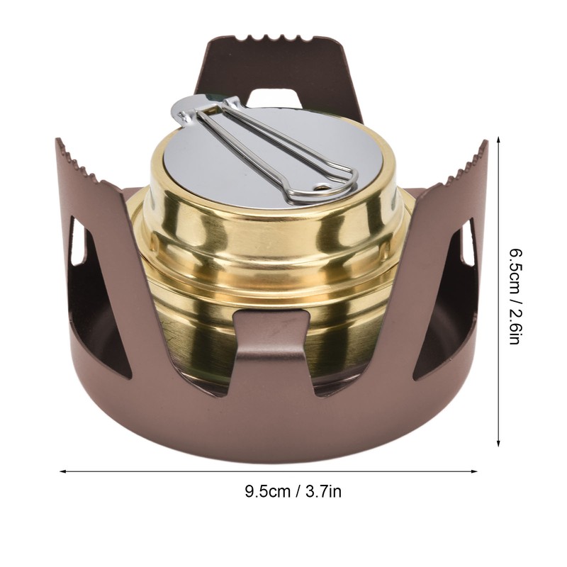 Camping Stove Windproof Vaporizable Portable Liquid Spirit Stove with Stand