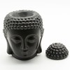 Omonic Porcelain Zen Garden Yoga Meditation Black Thai Buddha Head