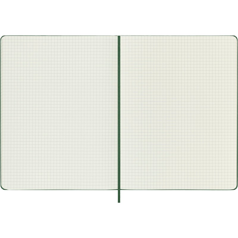 Moleskine Classic Squared Paper Notebook, Hard Cover and Elastic Closure