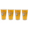 Pacifico Clara Beer Glasses, Traditional Pint Style, Set of 4