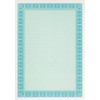 DECAdry Premium Certificates Watermarked 115gsm A4 Turquoise Blue Ref OSD4052