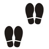 UME-STAR Footprint Stickers, Footprint Marks, Social Distance Floor Signs, Foot