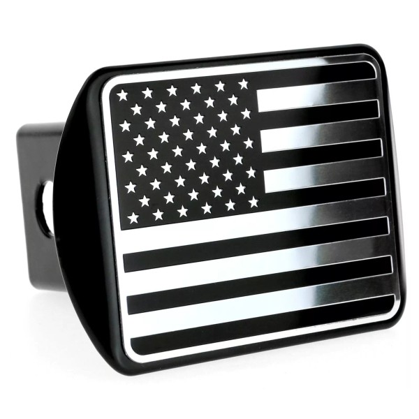 eVerHITCH USA US American Flag Stainless Steel Emblem on Metal