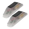 2pcs Solar Strobe Warning Light Waterproof Light Control High Bright