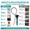 XUNTUI 2-Pack Adjustable Rubber Strap Wrench Set, 4" & 6",