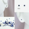Richight Micro 0.08 inch (2 mm) Natural Stone, Sapphire, Sterling