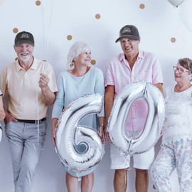 Belillpipi 60th Birthday Cap for Men and Women - 1965 Cotton Baseball Hat - Gift Ideas for Dad, Grandad, Husband, Brother, Friends - Gender-Neutral