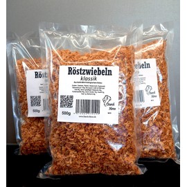 Classic Roasted Onions 500 g Vegan Vegetarian from German Cultivation without Added Sugar, Preservatives or Yeast Extracts