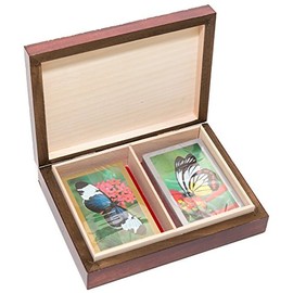 The Knight Card Case & Bello Games Designer Series Butterfly Garden Congress Playing Cards from Spain.
