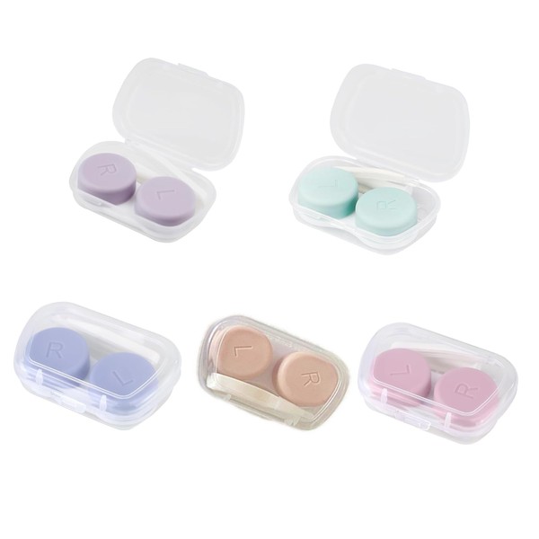 AMANDELIZABE Pack of 5 Contact Lens Case Contact Lens Case
