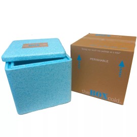EPE USA Insulated Cold Shipping Box w/Foam Cooler Reusable Recyclable theBOXcold - 12", No Freeze Blocks