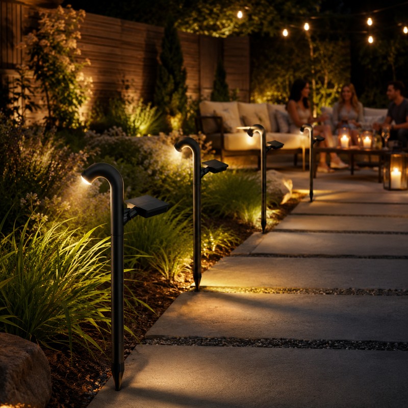 Solar Pathway Lights for Outdoor Landscaping – Waterproof LED Garden