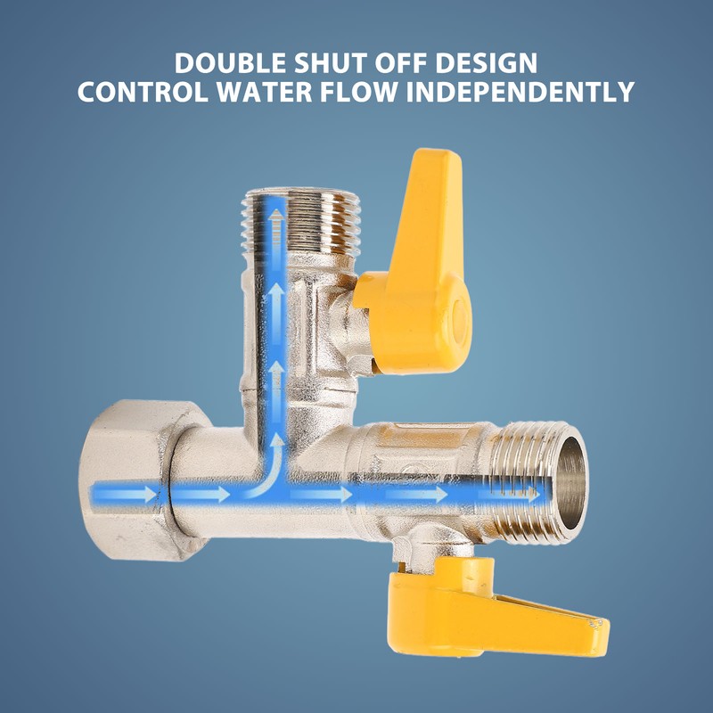 RV 3 Way By Pass Valve 1/2in NPT RV Water