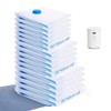 Owfeel 16 Pack Travel Vacuum Bags With Wireless Pump, Portable