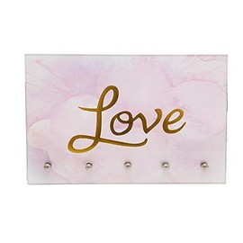 Philip Whitney Glass Jewelry Tray Vanity Dresser Perfume Organizer – Mirror - Hook Love - 9x6