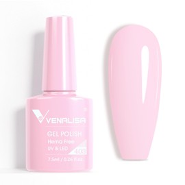 VENALISA Pink Gel Nail Polish 1 Pcs Baby Pink Color Gel Polish Soak Off UV Gel DIY at Home Manicure Salon Nail Art For Girls Women