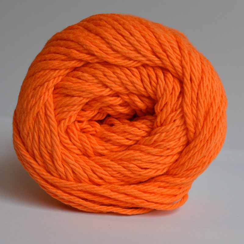 Peaches & Creme (Cream) Cotton Yarn Bright Orange 2.5 oz.