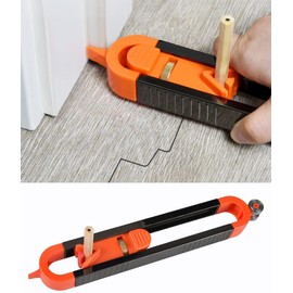 GOZWELL Precise Contour Scribe Tool with Lock for Pencil - Woodworking Edge Corner Measuring Profile Duplicator