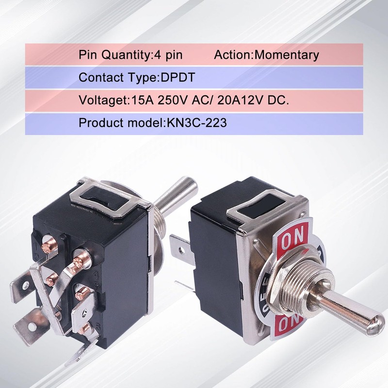 weideer Momentary Reverse Polarity Switch 12V 30A Motor Control RV