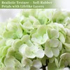 YOFSZJ 4PCS 22 Inch Real Touch Artificial Hydrangea,Faux White Hydrangea
