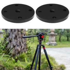 eMagTech 4PCS Hot Shoe Mount Nut Adapter 1/4"-20 Thread Diameter 39.5mm with Screw for Most Tripods and Monopods Tripod Screw Adapter Black