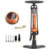 VIMILOLO Bicycle Pump, Bike Floor Pump with Gauge Inflator for