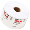 Parts Flix OCS-500 Clear 1.75" x 1.75" Premium Quality Oil Change Stickers Static Cling, 500 Pack
