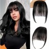 Spiferpo Clip-in Hair Bangs Extensions,with Invisible Clips Airy French and
