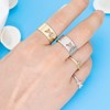 2 PCS Butterfly Rings for Couples Matching Friendship Butterfly Ring