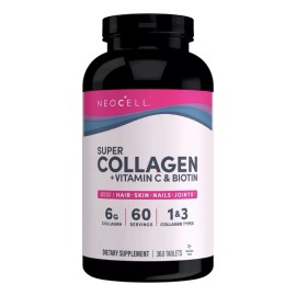 Super Collagen C + Biotin Neocell 360 Tab Sin Sabor