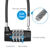 Brifit Combination Padlocks, Long Shackle Padlock with 4 Digit Code,
