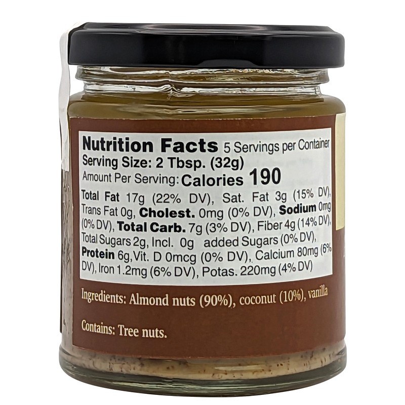 Nutural World Smooth Almond and Coconut spread 6 Oz (170g)