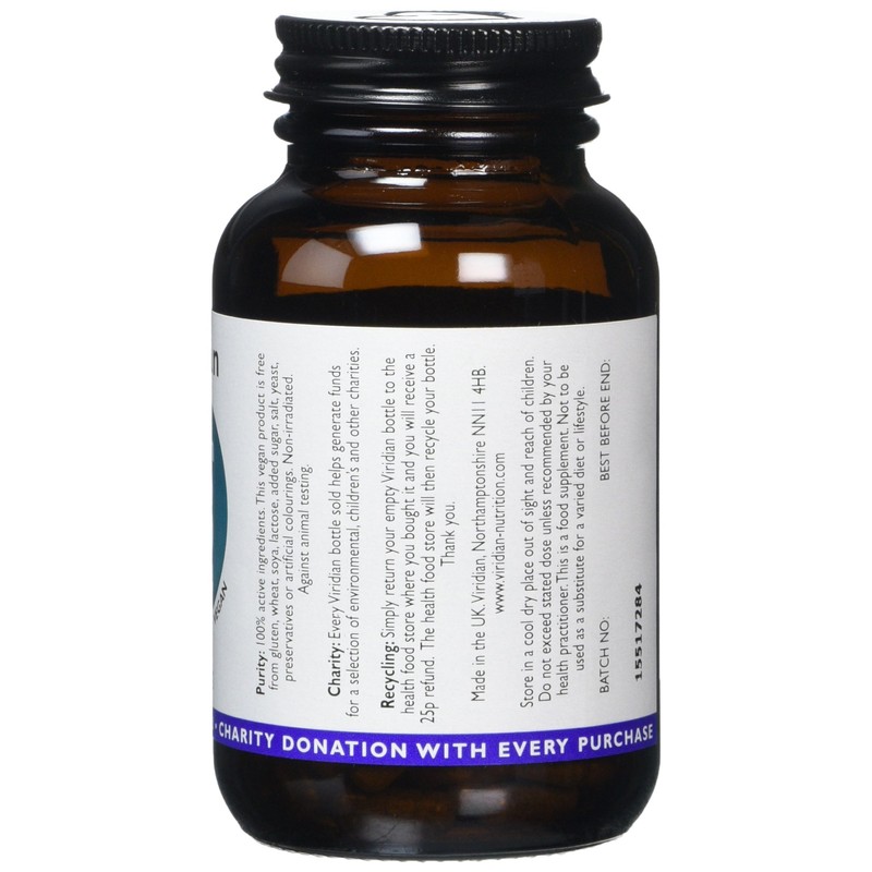 Viridian Vitamin D (Vegan) 1000iu, 90 Vegetarian Capsules