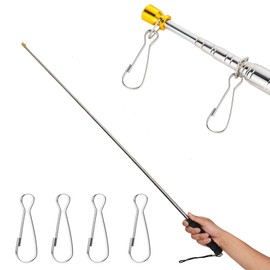 JiaYouLC Telescopic Flag Pole Stainless Steel Handheld Extendable Flag Stick with Anti-Slip Grip Portable Festival for Tour Guide Teacher (9.8ft)