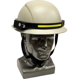 TPR Industrial Universial Hard Hat Headlamp, USB-C Rechargeable, LED Headlamp, Features 230° Wide Beam, Spotlight, and Motion Sensor
