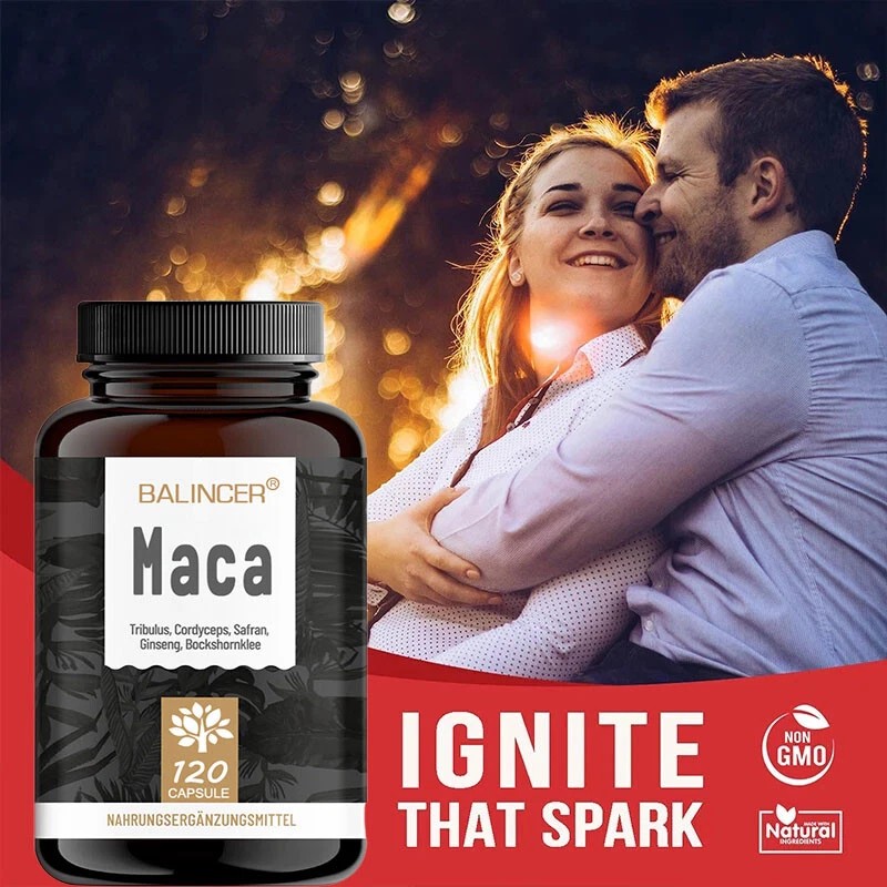 Balincer Maca 120 capsules - Enhance physical endurance and boost