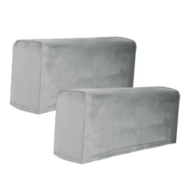 STOBAZA 3sets 2pcs Grey Sofa Armrest Cover Elastic Armrest Protector Skin Friendly Protective Cloth for Home Office and Shop Use and Stylish 2pcs*3