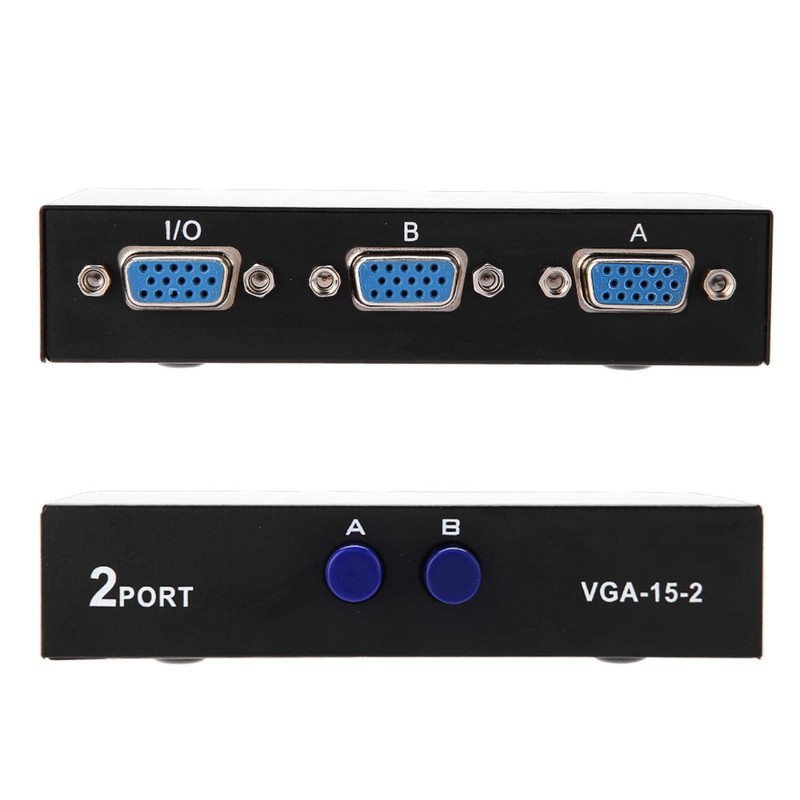 2 en 1 Salida Divisor VGA, Divisor de Conmutador VGA