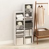 Furinno Reed 5-Tier Open Shelf Multipurpose Bookcase, Storage Organizer, White