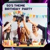 Uiifan 16 Pcs 50's Party Decorations 1950's Reusable Cups with
