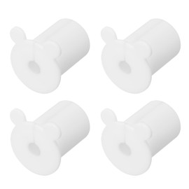 uxcell 4Pcs Wall Grommets for Cables 1 Inch Silicone Cable Wall Bushing Feed Through Cable Routing Kit Wall Cable Pass Through for Ethernet with 8mm Hole, White(Outer Dia: 32.1mm)